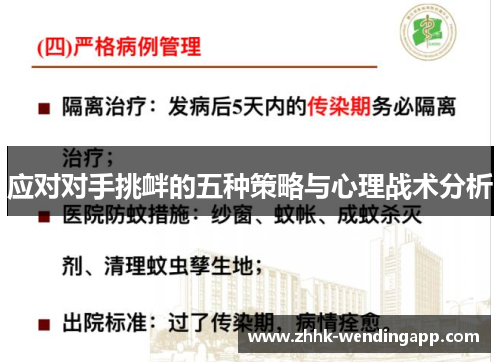 应对对手挑衅的五种策略与心理战术分析